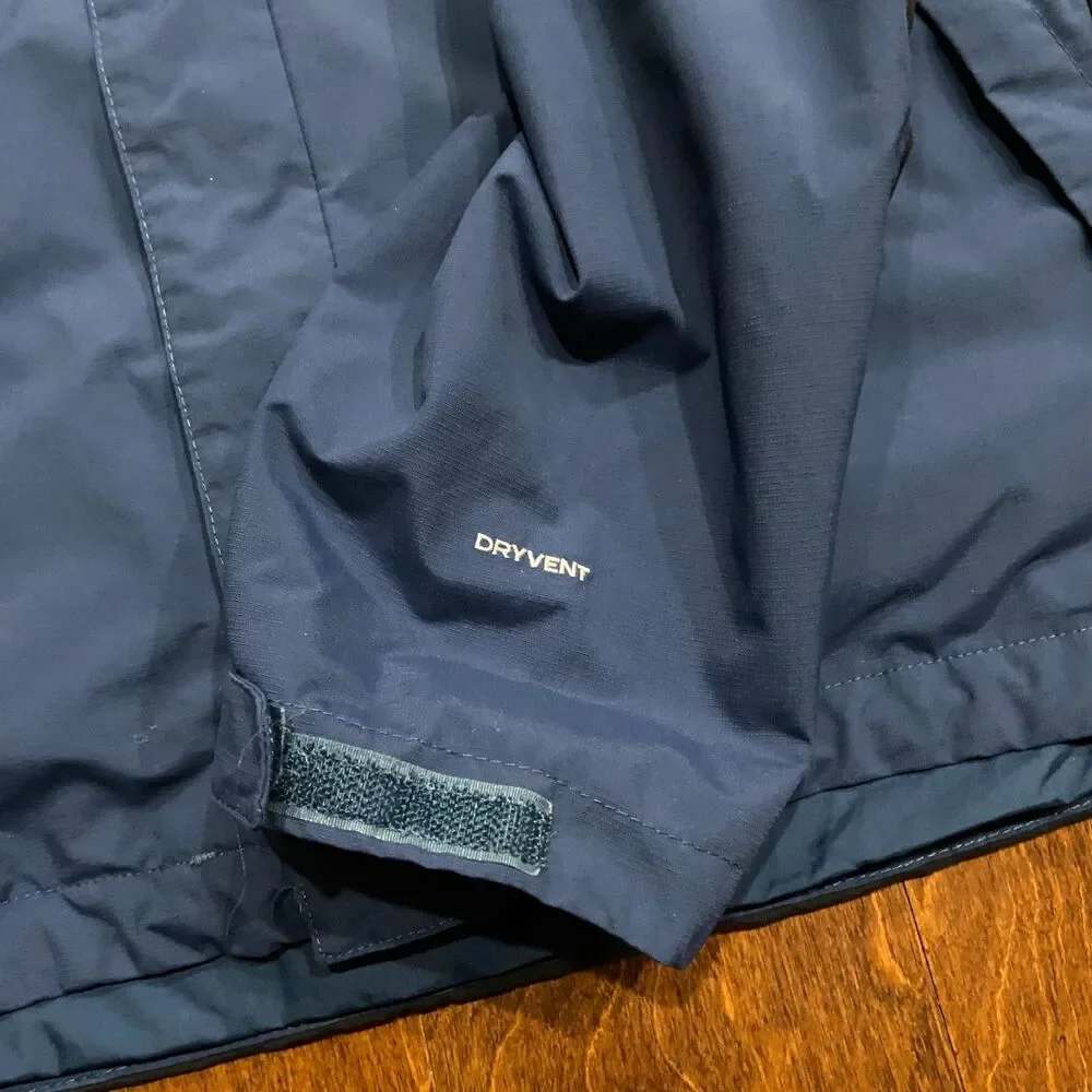 The North Face Vintage Dryvent Nylon Shell Navy Black Jacket Men's Size Small